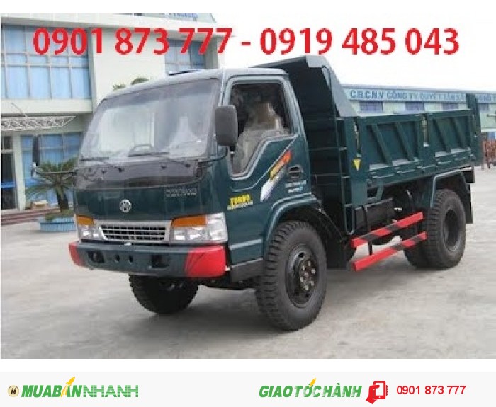 CHuyên bán xe tải Ben Chiến Thắng 6 tấn 5 khối, Giá xe tải tự đổ CHiến Thắng 6T 5m3 thùng cao 6.5 tấc.