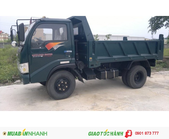 Đại lý xe ben Cửu Long 4.5 tấn 5 tấn uy tín miền Nam, Xe tải tự đổ Cửu Long 4T5 5T 2 cầu trả góp lãi suất thấp