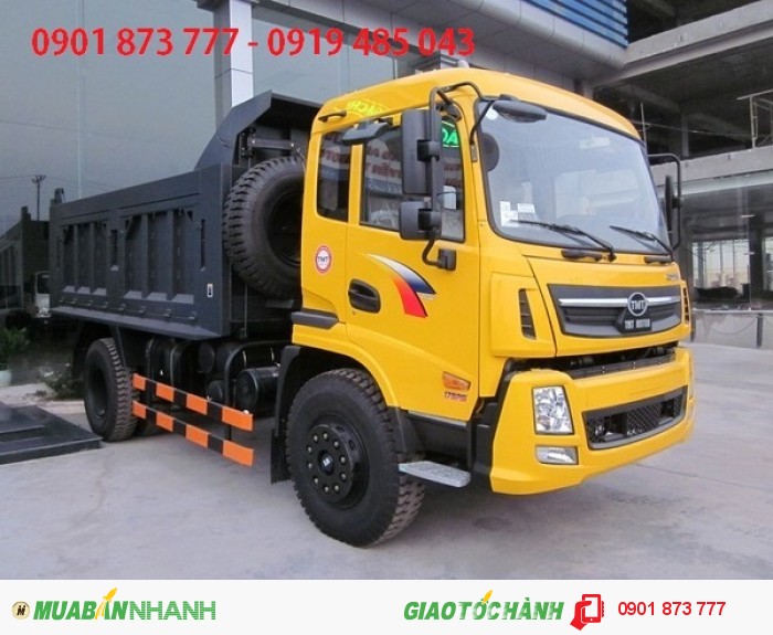 Đại lý xe ben Cửu Long 4.5 tấn 5 tấn uy tín miền Nam, Xe tải tự đổ Cửu Long 4T5 5T 2 cầu trả góp lãi suất thấp