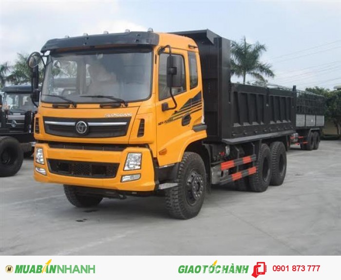Xe ben Dongfeng Trường Giang 3 chân 14T, Ben Dongfeng 14 tấn 11.6 khối 3 giò 2 cầu thật