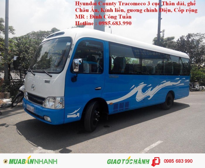 Bán xe Hyundai County 29 chỗ giá rẻ nhất . xe giao ngay giá cạnh tranh.