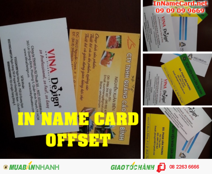 Thực hiện in ấn name card uy tín, chất lượng tại Công ty TNHH In Kỹ Thuật Số
