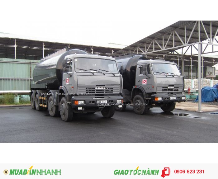 Xe xăng dầu Kamaz 18m3| Giá bán xe bồn Kamaz 3 chân 18m3 mới nhất