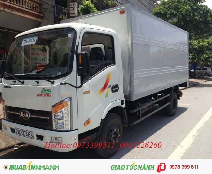 Xe tải Veam tải trọng từ 750kg 6,5 tấn