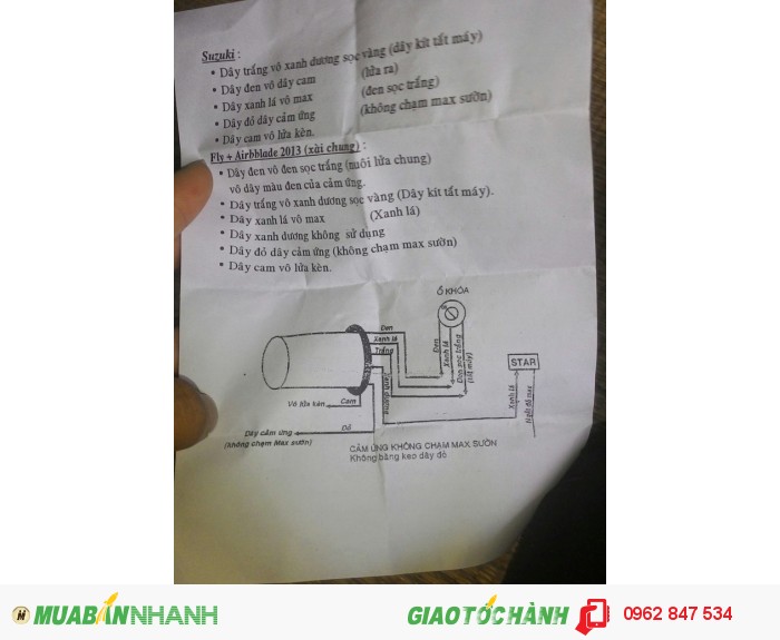 Khóa cảm ứng chống TRỘM-CƯỚP xe máy