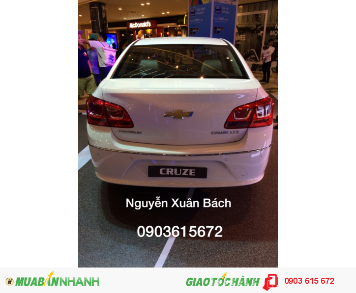 Chevrolet New Cruze 2015 Giá rẻ nhiều khuyến mãi hấp dẫn giá rẻ nhất TP.HCM