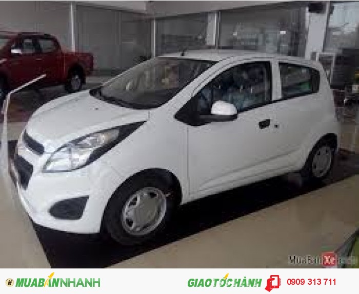 Bán Chevrolet Spark 2017 giá rẻ nhất HCM. Hỗ trợ vay 100% giá trị xe 0