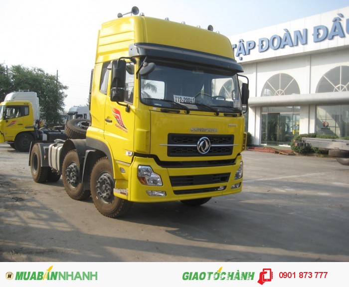 Xe đầu kéo Dongfeng Hoàng Huy, Giá bán xe đầu kéo Dongfeng L375 máy Cummins, Đầu kéo Dongfeng L375