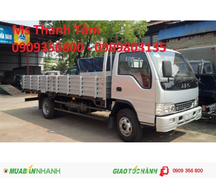 Xe tải JAC 4t9 / jac 4tan9/ jac 4,9t/jac 4T9/jac 4T9/4TAN9 trả góp lãi suất thấp