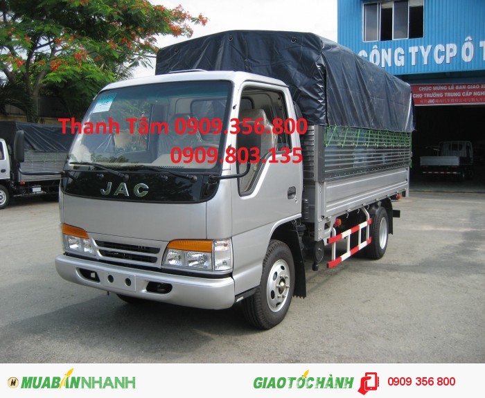 Xe tải JAC 4t9 / jac 4tan9/ jac 4,9t/jac 4T9/jac 4T9/4TAN9 trả góp lãi suất thấp