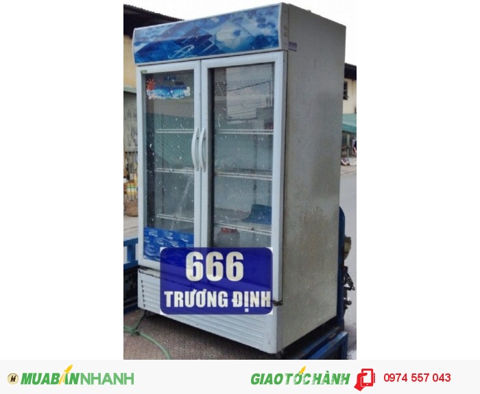 Tủ mát 2 cánh 1000 lít, giá rẻ chỉ 9.5 triệu ( mua mới 23.500.000)