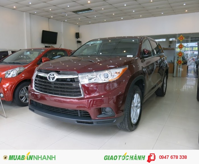 Xe Toyota Highlander 2015 LE màu đỏ giá tốt