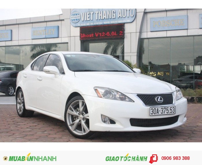 Bán Xe Lexus IS 250 màu trắng nội thất kem model 2010