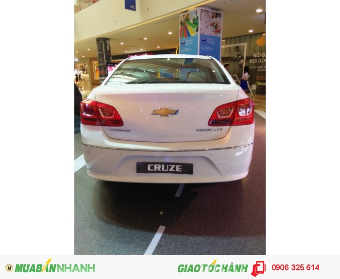 Xe Chevrolet Cruze 1.8cc, Màu Trắng/ khuyến mãi hấp dẫn