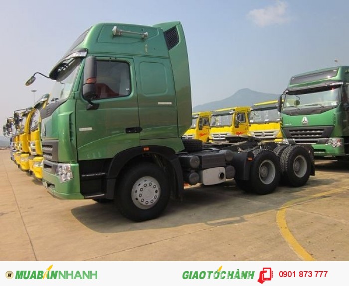Xe Đầu kéo Howo (Hổ Vồ) Cabin A7 máy 375HP, 420Hp nhập khẩu chính hãng, có xe giao ngay, Cung cấp đầu kéo Howo và rơ mooc CIMC nhập khẩu