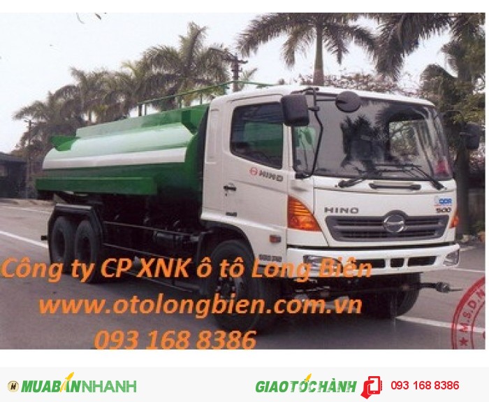 Xe phun nước, tưới cây, rửa đường 5m3, 9m3, 13m3, 17m3-20m3 Long Biên, Hà Nội 2015