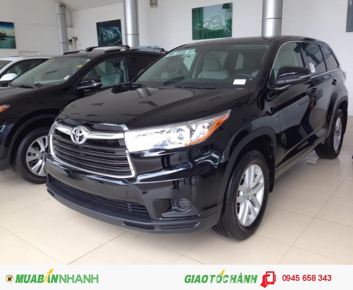 Xe Toyota Highlander màu đen 2016 giá tốt,giao ngay,KM lớn
