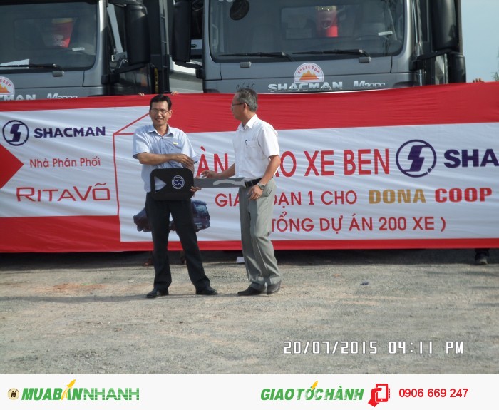 Xe ben 3 chân Shacman