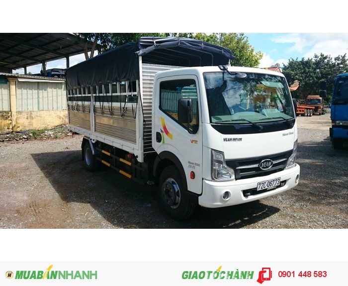 Xe tải Veam VT651 6t5/6,5 tấn máy Nissan 130PS, thùng dài 5,1m, xe có sẵn giao ngay