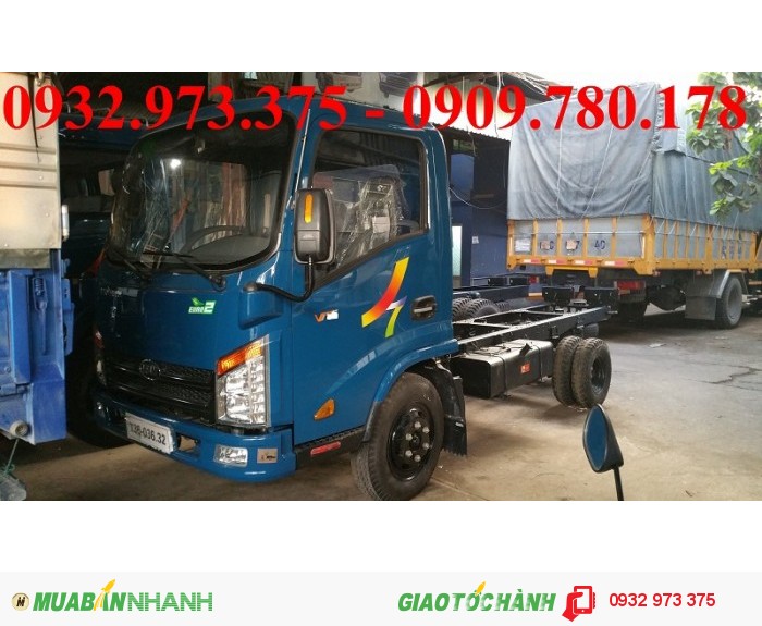 Xe tải Hyundai vean 2.5 tấn, Giá xe tải Hyundai veam thùng bạt, thùng kín vào thành phố,