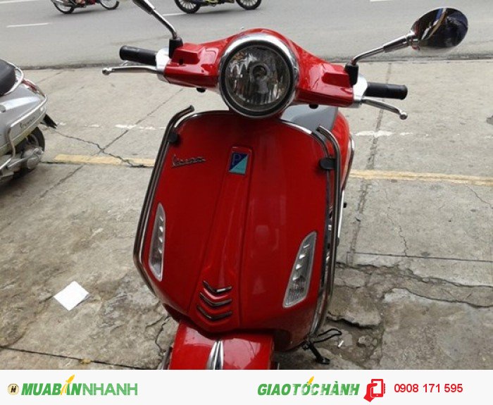 Bán xe Piaggio Vespa Prima Vera 3.V.ie 125cc, đỏ, cuối 2014
