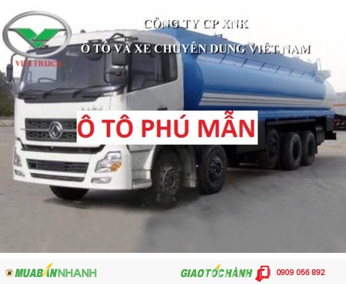 Xe bồn 5 chân 27 khối DongFeng nhập khẩu nguyên chiếc