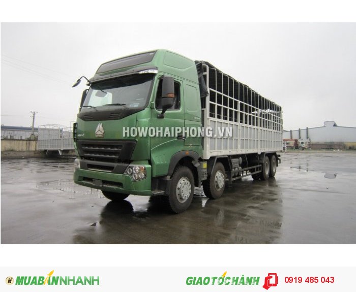 Xe tải Howo A7 371Hp 4 chân nhập khẩu, xe tải Howo Cabin A7 máy 371 mã lực nhập khẩu