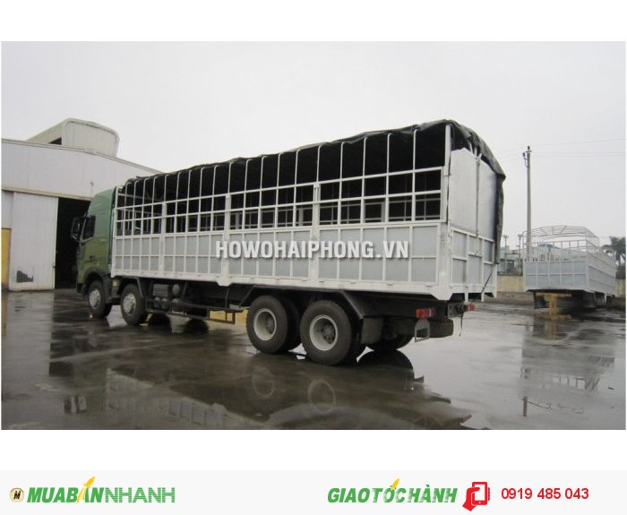 Xe tải Howo A7 371Hp 4 chân nhập khẩu, xe tải Howo Cabin A7 máy 371 mã lực nhập khẩu