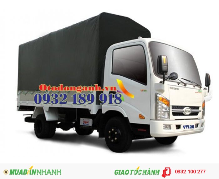 Xe tải veam , 1t25 veam , VT125 , động cơ hyundai chính hãng