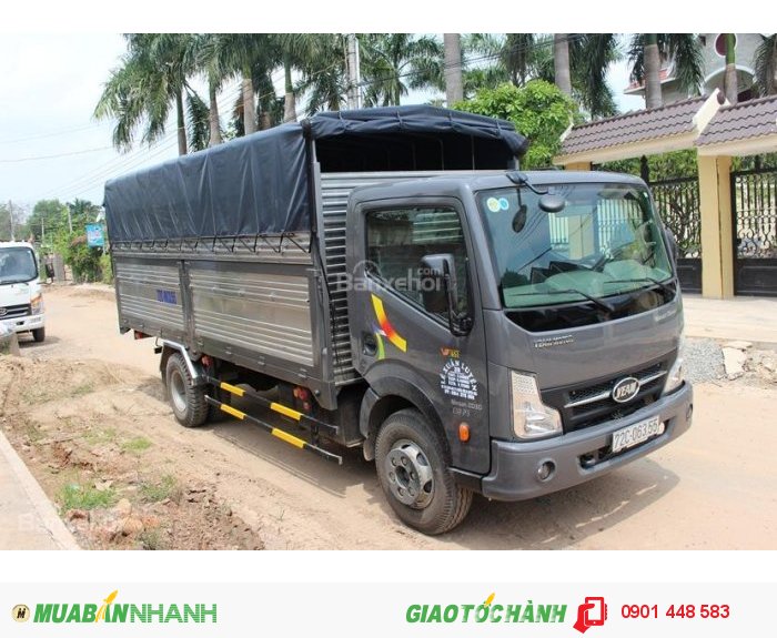 Xe tải Veam VT651 thùng dài 5m1 máy nissan 6,5 tấn giao xe ngay