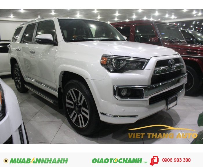 Toyota 4Runner Limited sản xuất 2015 Màu Trắng nội thất Da bò. Nhập khẩu từ Mỹ mới 100 %