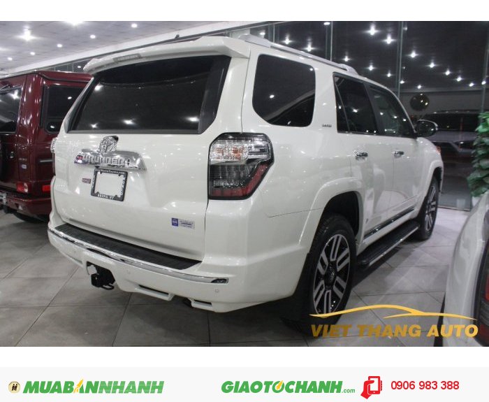 Toyota 4Runner Limited sản xuất 2015 Màu Trắng nội thất Da bò. Nhập khẩu từ Mỹ mới 100 %