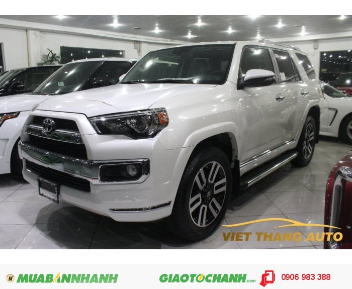 Toyota 4Runner Limited sản xuất 2015 Màu Trắng nội thất Da bò. Nhập khẩu từ Mỹ mới 100 %