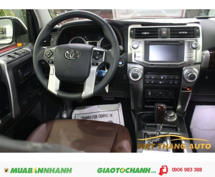Toyota 4Runner Limited sản xuất 2015 Màu Trắng nội thất Da bò. Nhập khẩu từ Mỹ mới 100 %