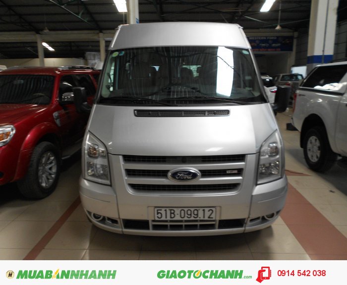 Bán Ford Transit chạy dịch vụ , SX 2013 , ghi bạc