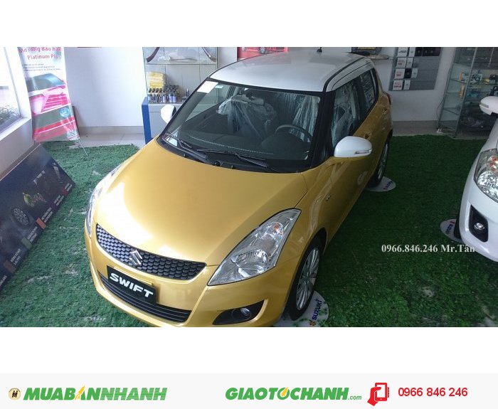 Suzuki Swift 2015 Phiên bản đặc biệt Vàng Nóc Trắng