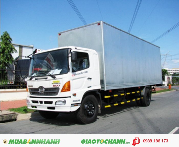 Xe Tải Hino 9.4 Tấn, Xe Tải Hino FG, Thùng Kín Thùng Mui Bạt