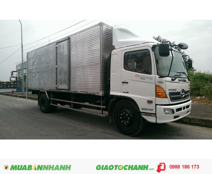 Xe Tải Hino 9.4 Tấn, Xe Tải Hino FG, Thùng Kín Thùng Mui Bạt