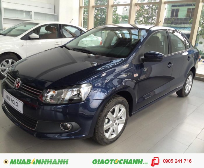 Volkswagen Polo Sedan 1.6L 5MT 2015 màu xanh. Hỗ trợ mua trả góp