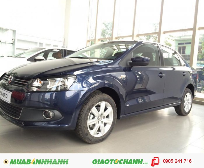 Volkswagen Polo Sedan 1.6L 5MT 2015 màu xanh. Hỗ trợ mua trả góp