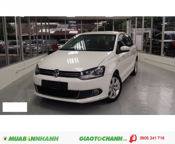 Volkswagen Polo Sedan 1.6L 6AT. Màu trắng. Nhập khẩu chính hãng