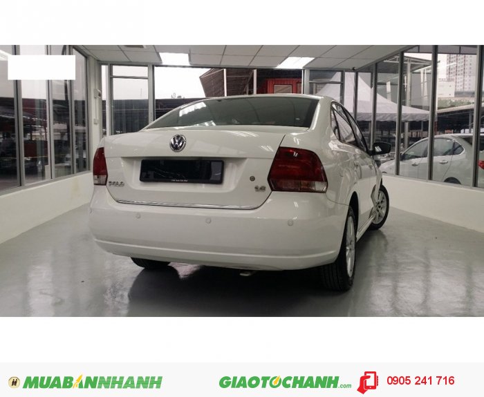 Volkswagen Polo Sedan 1.6L 6AT. Màu trắng. Nhập khẩu chính hãng