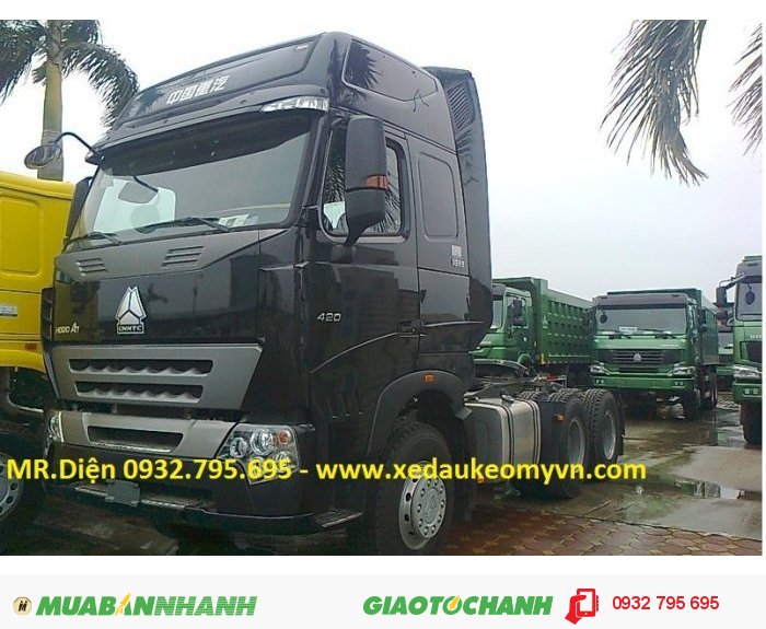 Đầu Kéo Howo 420, đầu kéo Howo 370 cầu láp, xe đầu kéo Trung Quốc,Đầu kéo Howo nhập nguyên chiếc