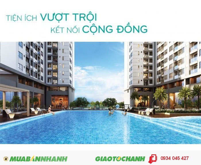 Bán căn hộ mặt tiền đường Âu Cơ Melody Residences Tân Phú, 1.3 tỷ.