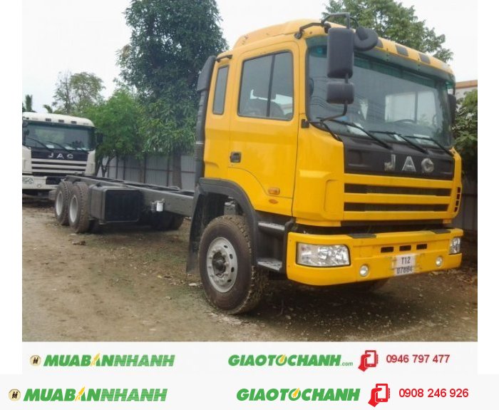 Đại lý bán xe tải Jac 3 chân 2 cầu 1 dí máy 260HP 13 tấn thùng mui bạt giá rẻ nhất