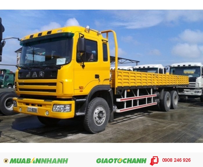 Đại lý bán xe tải Jac 3 chân 2 cầu 1 dí máy 260HP 13 tấn thùng mui bạt giá rẻ nhất