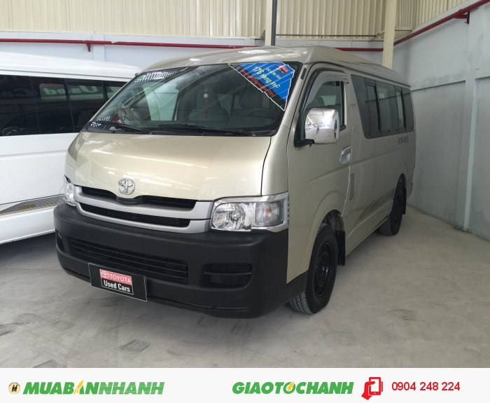 Hiace Dầu, Sx 2009, Màu Ghi Vàng, Xe Đẹp