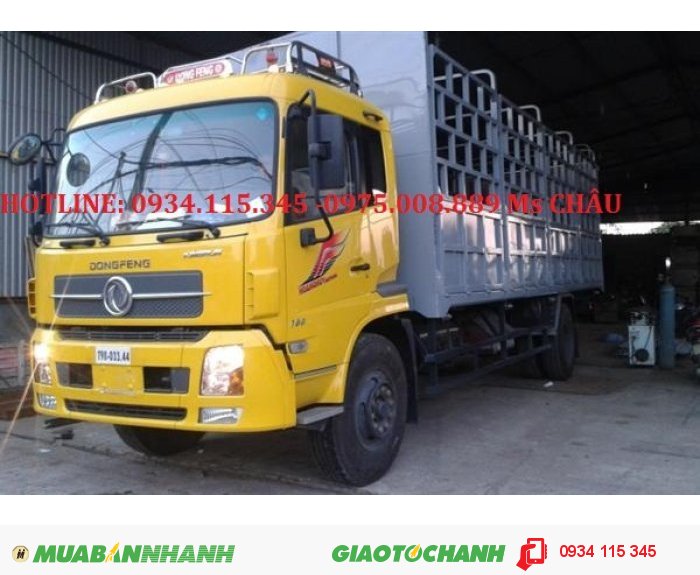 Xe tải Dongfeng Hồ Bắc B170 động cơ Cumins 9,6 tấn = Giá xe tải Dongfeng Hoàng huy 9600kg chất lượng tốt