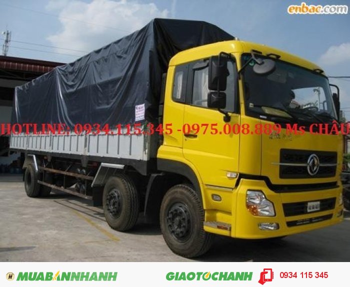 Xe tải Dongfeng Hồ Bắc B170 động cơ Cumins 9,6 tấn = Giá xe tải Dongfeng Hoàng huy 9600kg chất lượng tốt