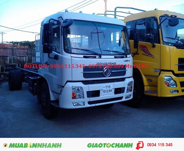 Xe tải Dongfeng Hồ Bắc B170 động cơ Cumins 9,6 tấn = Giá xe tải Dongfeng Hoàng huy 9600kg chất lượng tốt